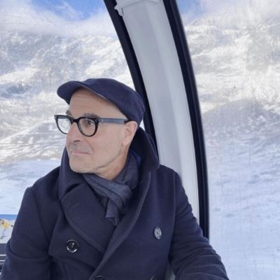 Photo of Isabel Concetta Tucci father's Stanley Tucci during an winter trip.